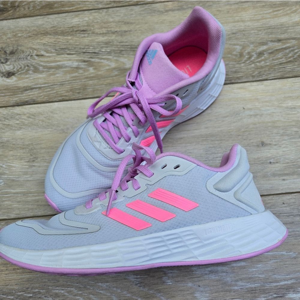 Adidas girls Duramo 10 Youth size 5 pink - Picture 3 of 13
